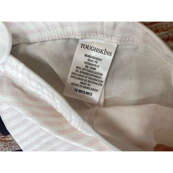 COPY - Toughskins Infant Girl 3 PC Set  Sweater Shirt Gray Leggings Hair Bow/ P… - Picture 9 of 10